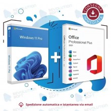 Licenza Windows 11 PRO + Office 2021 PRO PLUS per 1 PC