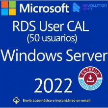Remote Desktop Services (50 utenti) per Windows Server 2022